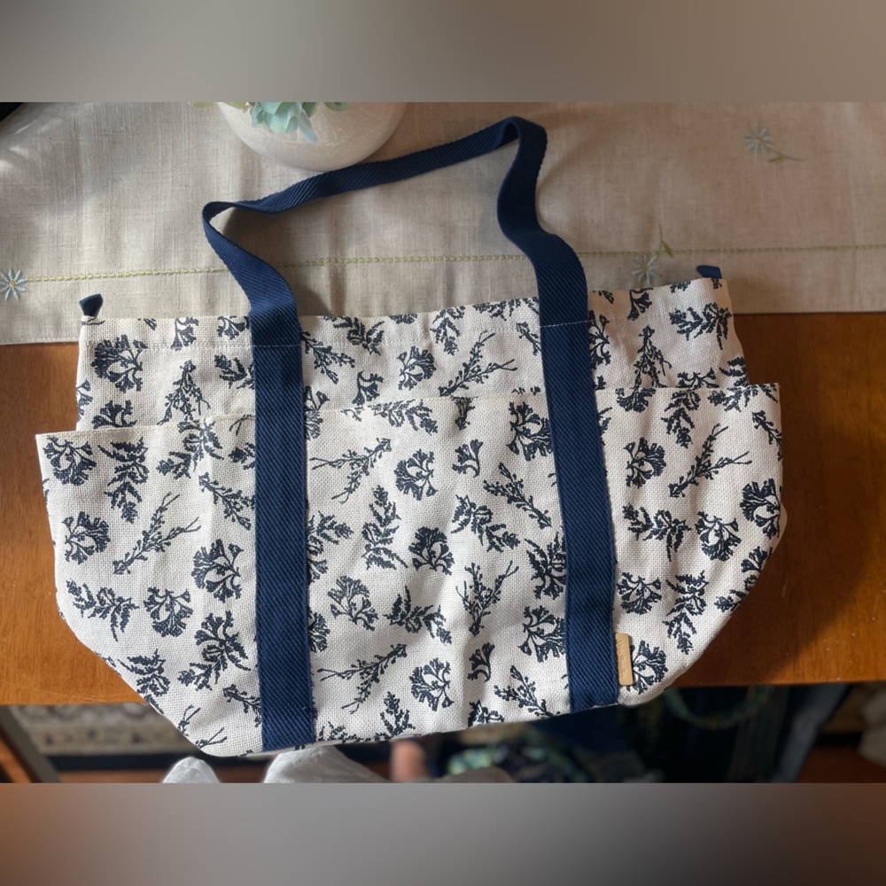 Vera Bradley Canvas Drawstring Tote Bag
